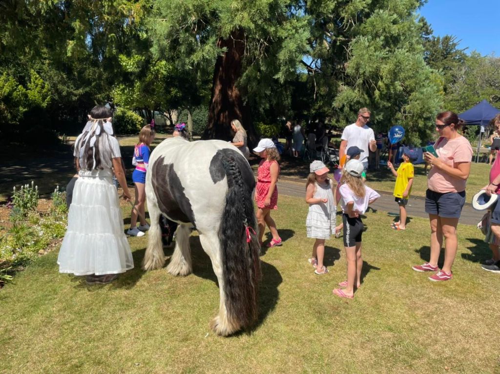 Elsie meeting people at Bicester Festival 2022