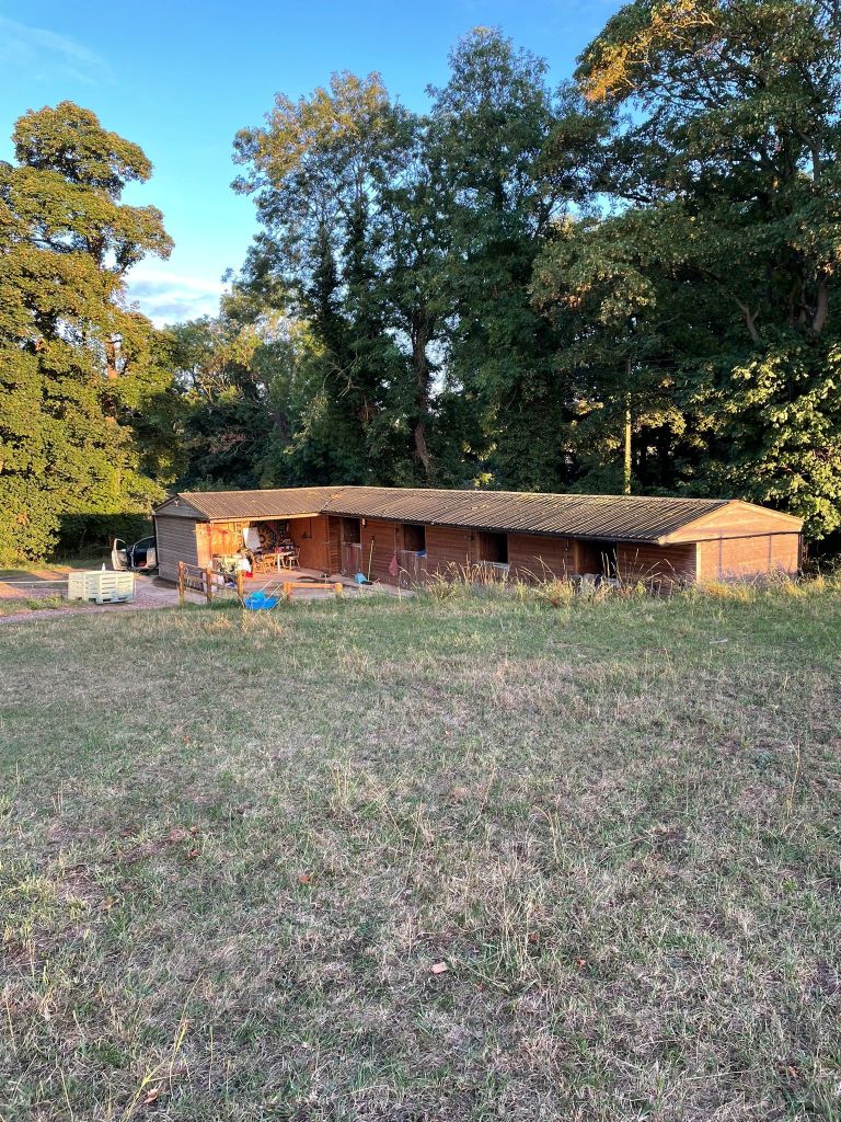 Sunset over Park End stables